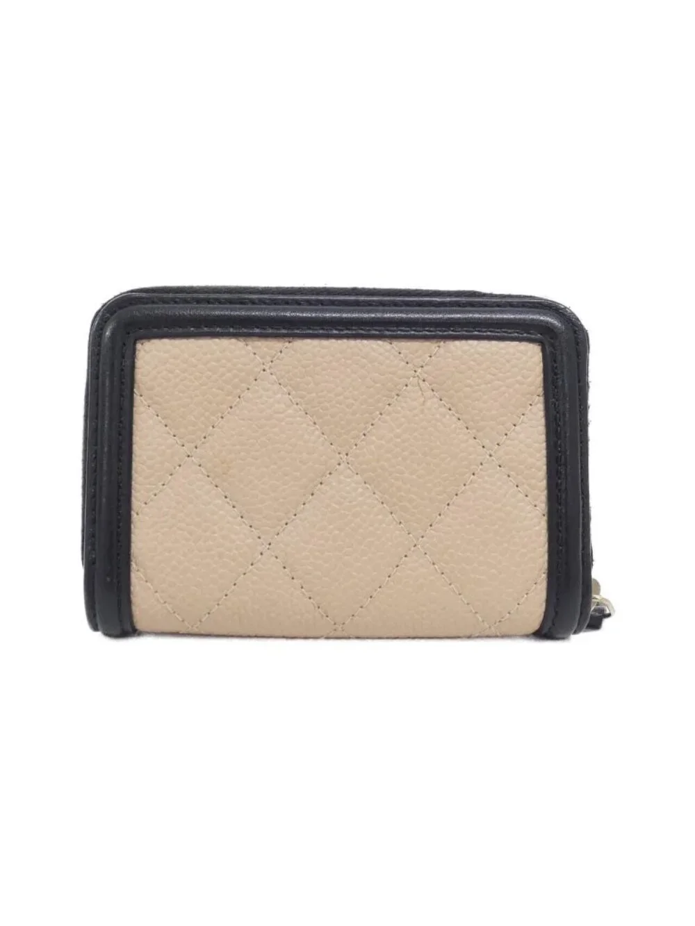 Chanel Coin Case Coin Purse Beige